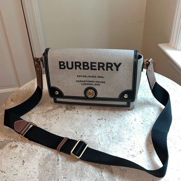 Burberry Canvas Note Crossbody Bag - Picture 1 of 12